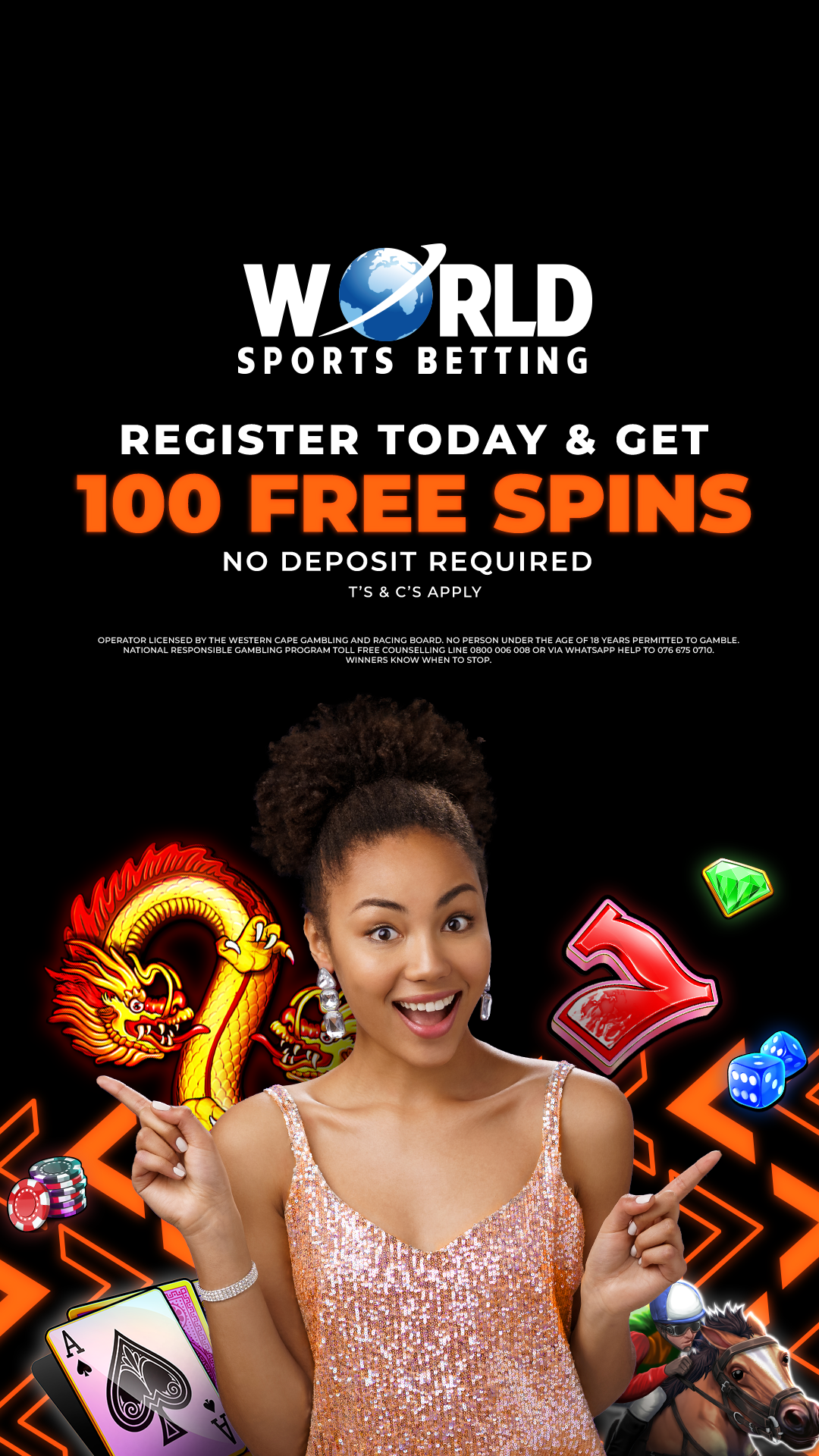 World Sports Betting Western Cape promo