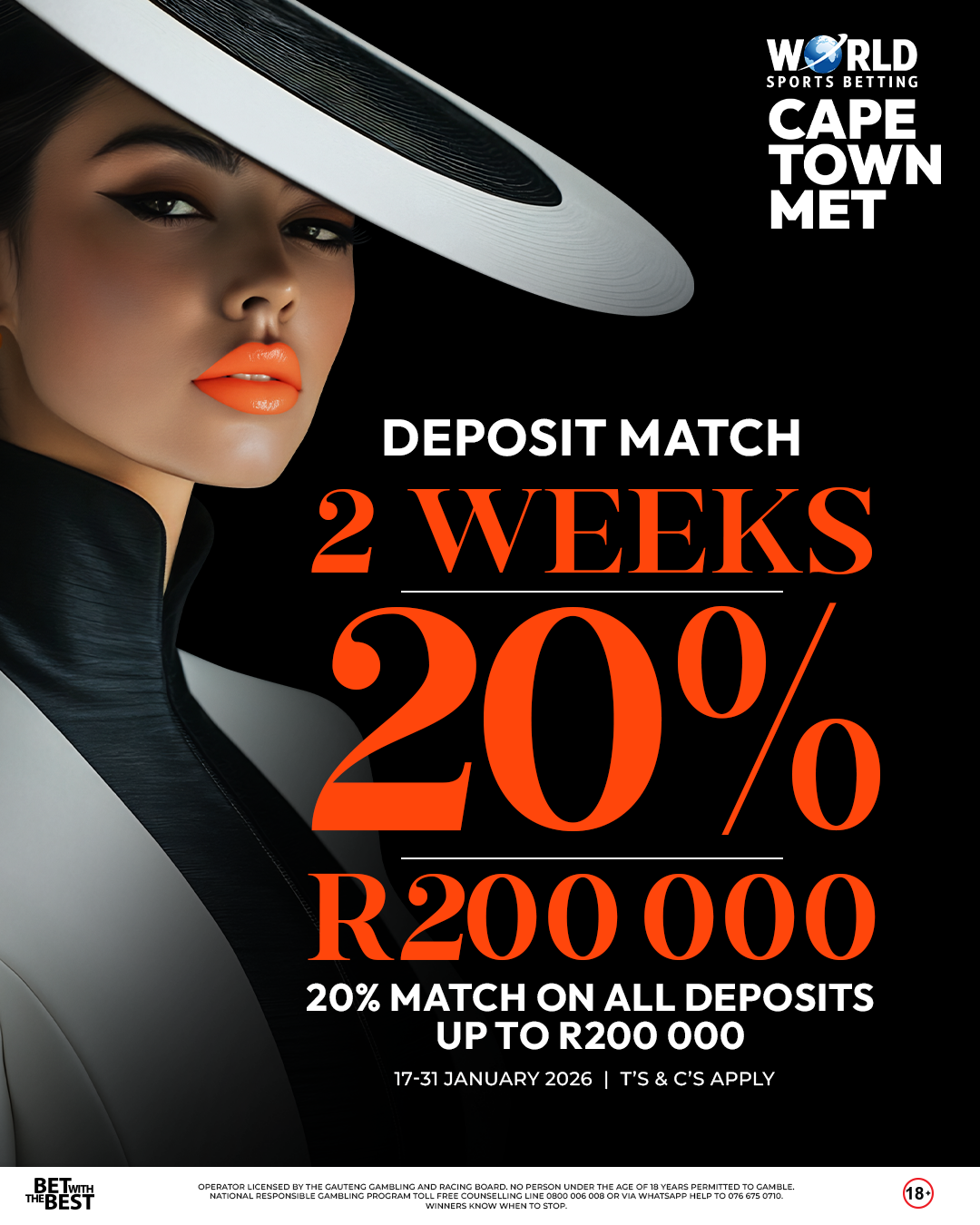 World Sports Betting Gauteng promo